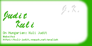 judit kuli business card